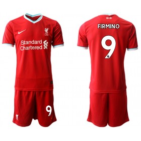 Billige Fotballdrakter Liverpool Roberto Firmino 9 Barn Hjemmedraktsett 2020/21 Kortermet